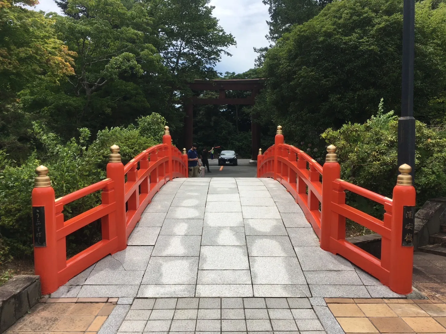 仙台青葉城 橋の塗装工事