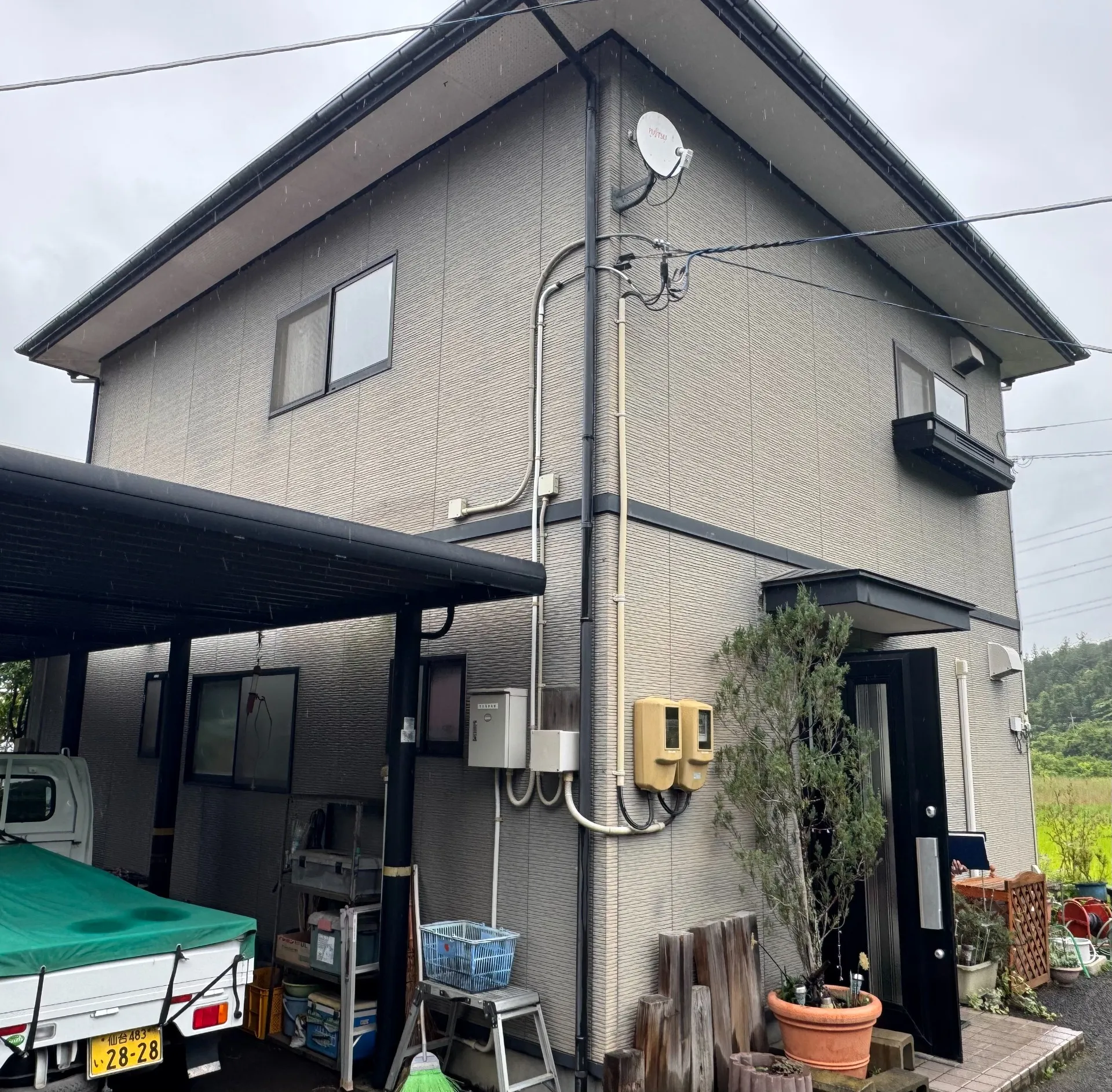 施工前｜ 過去の工事への不安を抱えながら、外壁塗装をご相談いただいた施工前の住まい